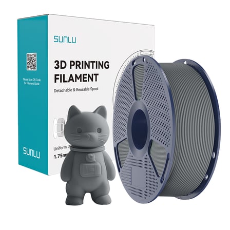 Sunlu Gri PLA Mat Filament - 1.75mm - 1 Kg