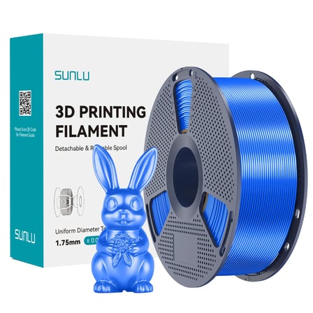 Sunlu Mavi Silk PLA+ Filament - 1.75mm - 1 Kg