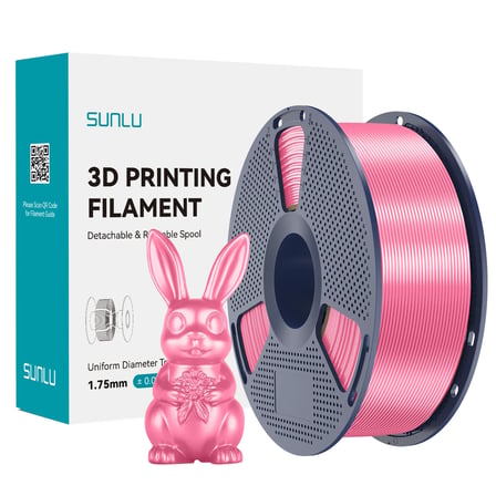 Sunlu Pembe Silk PLA+ Filament - 1.75mm - 1 Kg