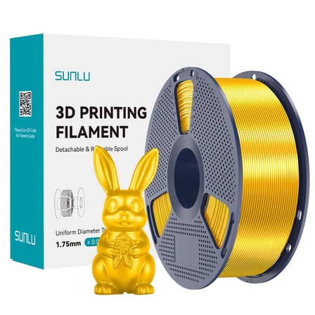 Sunlu Açık Altın Silk PLA+ Filament - 1.75mm - 1 Kg