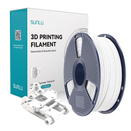 Sunlu Beyaz ABS Filament - 1.75mm - 1 Kg