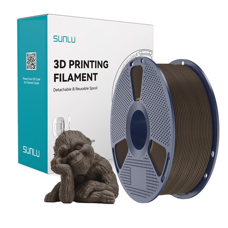 Sunlu Ahşap Walnut Wood Filament - 1.75mm - 1 Kg