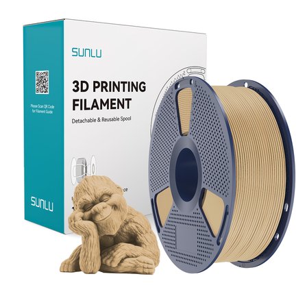 Sunlu Ahşap Maple Wood Filament - 1.75mm - 1 Kg