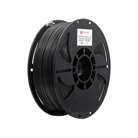 Elas 3D Siyah HS ABS Filament - 1.75mm - 1 Kg