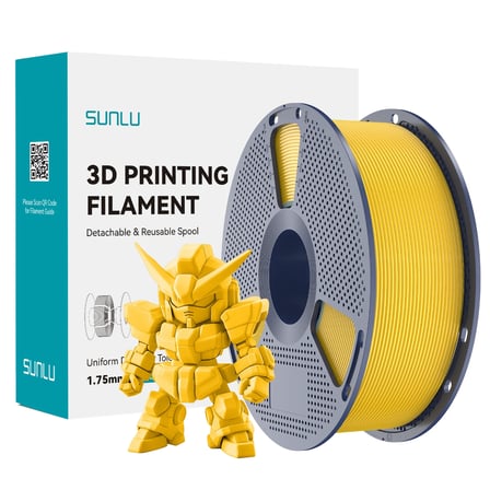 Sunlu Canlı Sarı PLA+ 2.0 Filament - 1.75mm - 1 Kg