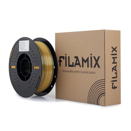 Filamix Magic Silk Çift Renk PLA Filament Siyah-Altın 1.75mm 1KG