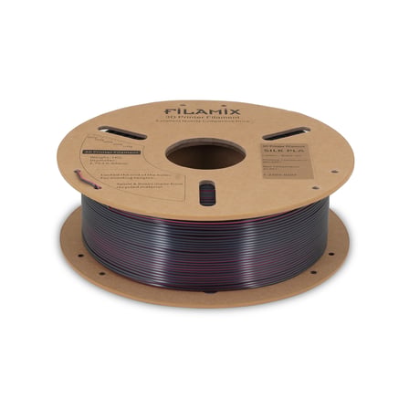 Filamix Magic Silk Çift Renk PLA Filament Siyah-Kırmızı 1.75mm 1KG
