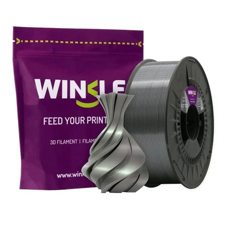 Winkle PLA Silk Filament Mercury Silver 1.75mm 1 Kg