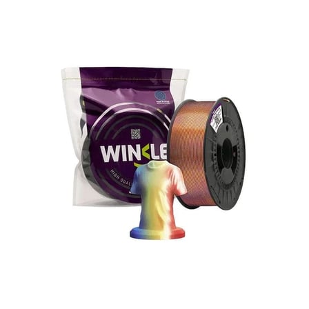 Winkle PLA Silk Multicolor Filament Yellow-Blue-Red 1.75mm 1 Kg