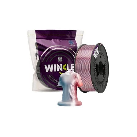 Winkle PLA Silk Multicolor Filament Blue-Whıte-Red 1.75mm 1 Kg