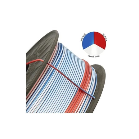 Winkle PLA Silk Multicolor Filament Blue-Whıte-Red 1.75mm 1 Kg