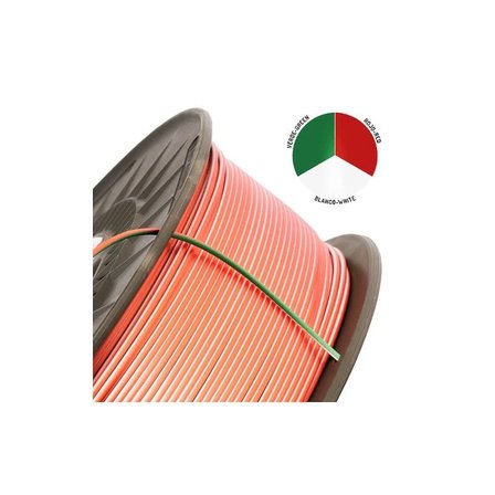 Winkle PLA Silk Multicolor Filament Green-Whıte-Red 1.75mm 1 Kg