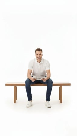 Erkek Polo Yaka Düğmeli Pike Kumaş Tişört Regular Fit Kısa Kol T-Shirt - Beyaz