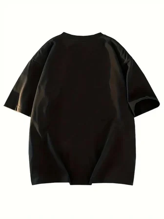 Kadın T-shirt Bisiklet yaka  NY Baskılı kısa kol Tişört - Siyah
