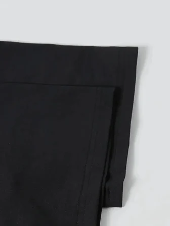 Kadın T-Shirt Ördek Baskılı Bisiklet Yakalı Kısa kol Tişört - Siyah