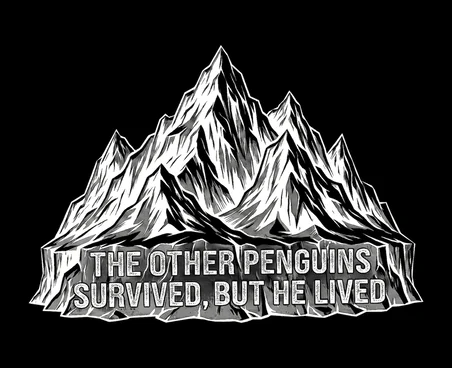Kadın T-Shirt Penguen Baskılı Bisiklet Yaka Kısa kol yazlık Tişört - Siyah