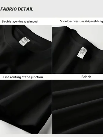Kadın Kısa Kol Yazlık Tişört Bisiklet Yaka Baskılı Oversize T-Shirt - Siyah
