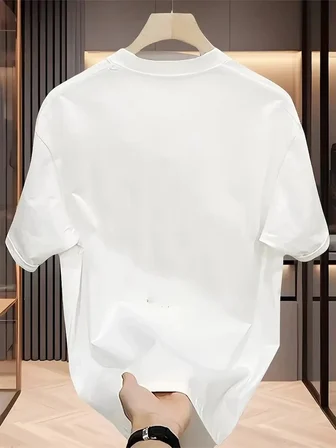 Kadın Kısa Kol Yazlık Tişört Bisiklet Yaka Baskılı Oversize T-Shirt - Beyaz