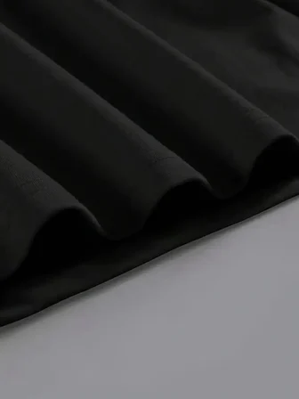 Kadın Brooklyn Baskılı Tişört Kısa Kol Bisiklet Yaka Oversize T-Shirt - Siyah