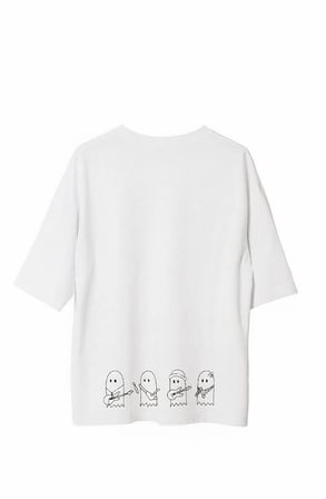 Erkek Baskılı T-Shirt Kısa Kol Bisiklet Yaka Regular Fit Rahat Kalıp Günlük Tişört - Beyaz