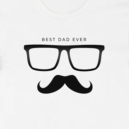 Babalar Günü Hediye Baba Temalı Baskılı Oversize Bisiklet Yaka T-shirt - Beyaz