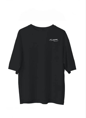 Erkek Kısa Kol Tişört Bisiklet Yaka ATATÜRK Baskılı T-Shirt - Siyah
