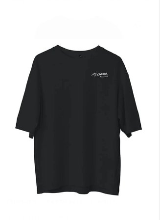 Erkek Kısa Kol Tişört Bisiklet Yaka ATATÜRK Baskılı T-Shirt - Siyah