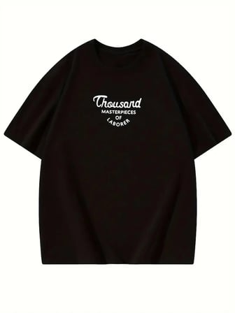 Kadın Baskılı Tişört Bisiklet yaka yazlık Kısa Kol oversize t-shirt - Siyah