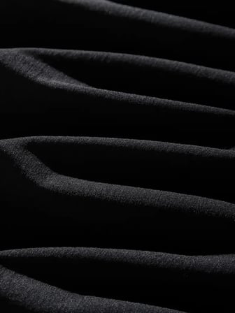 Erkek Tişört Dağ Grafikli Kısa kollu Yazlık T-shirt - Siyah