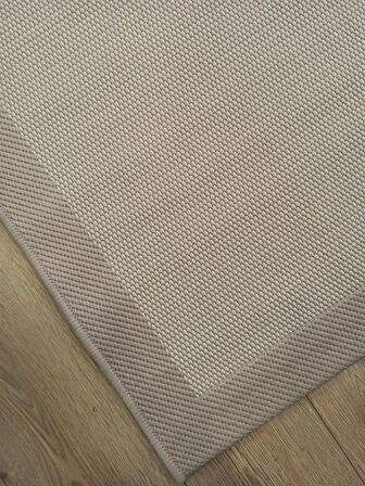 Çam Halı Sisal 9327 Bej / Krem Bordürlü Jüt Sisal Kilim