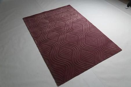 Çam Halı Emboss JR10 Rose Modern Desen Yeni Zellanda Yünü ve Viskon El Dokuması Halı