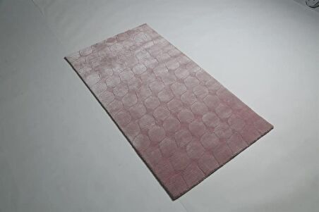 Çam Halı Emboss JR 67 Pink Modern Desen Yeni Zellanda Yünü ve Viskon El Dokuması Halı