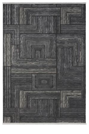 Çam Halı Gusto 902 Antrasit Seyran Halı Modern Desen Makine Halısı