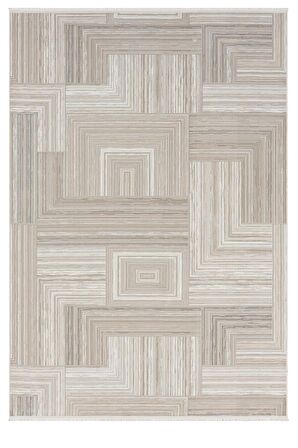 Çam Halı Gusto 902 Bej Seyran Halı Modern Desen Makine Halısı