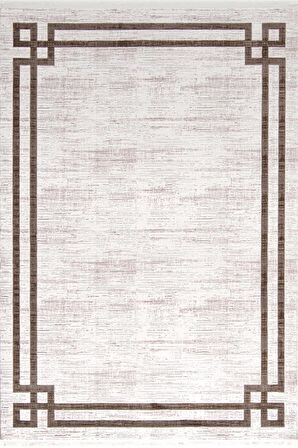 Çam Halı Miras 6813 Kahve Enti Halı Modern Desenli Makine Halısı