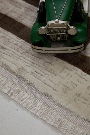 Çam Halı Miras 6813 Kahve Enti Halı Modern Desenli Makine Halısı