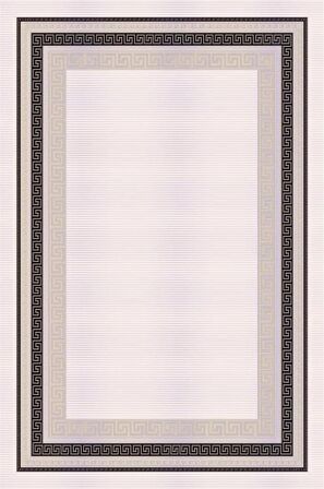 Çam Halı Miras 6815 Gri Enti Halı Modern Desenli Makine Halısı