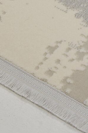 Çam Halı Lizbon 4511 Gri Enti Halı Modern Eskitme Desenli Makine Halısı