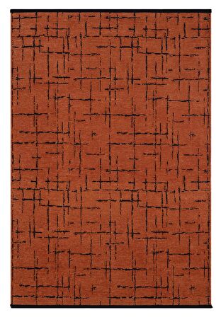 Çam Halı Bodrum BDR 118 Kiremit  Özel Latex Kaymaz Tabanlı Kilim