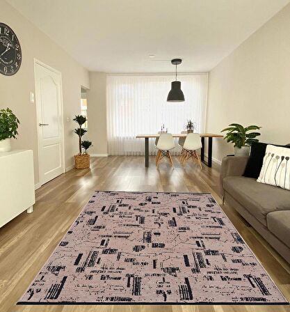 Çam Halı Bodrum BDR 114 Bej Özel Latex Kaymaz Tabanlı Kilim