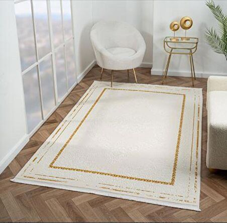 Çam Halı Scarlet SC004A Gold Klasik Desen Salon Halısı