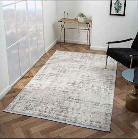 Çam Halı Scarlet SC008G Gri Modern Desen Salon Halısı