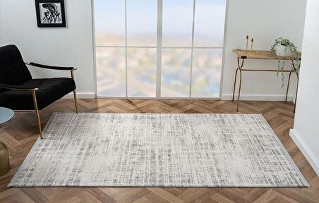 Çam Halı Scarlet SC008G Gri Modern Desen Salon Halısı