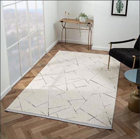 Çam Halı Scarlet SC007G Gri Modern Desen Salon Halısı
