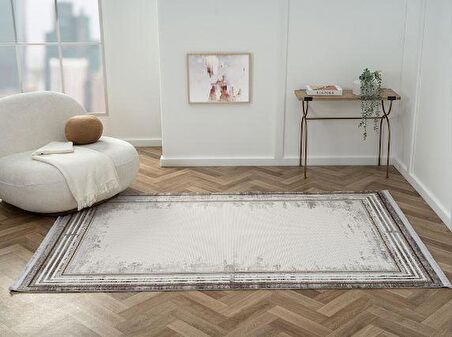Çam Halı Otto OT001G Gri Modern Desen Salon Halısı
