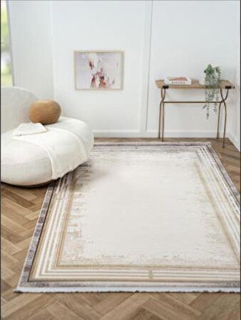 Çam Halı Otto OT001G Gri Modern Desen Salon Halısı