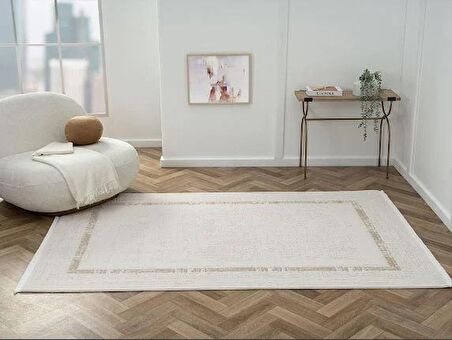 Çam Halı Otto OT003A Krem Modern Desen Salon Halısı