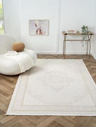 Çam Halı Otto OT005A Gold Klasik Desen Salon Halısı