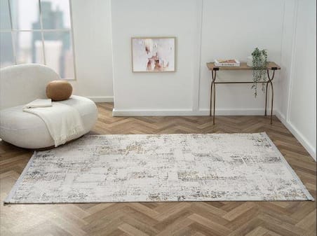 Çam Halı Otto OT006G Gri Modern Desen Salon Halısı