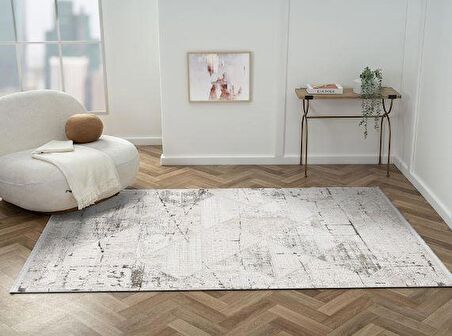 Çam Halı Otto OT007G Gri Modern Desen Salon Halısı